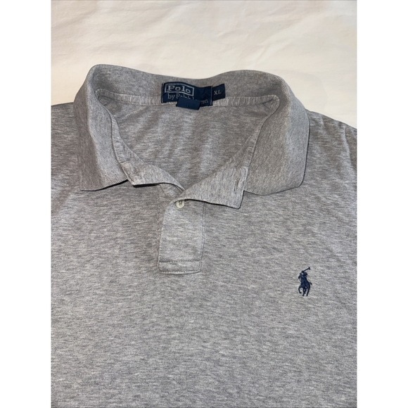 Polo Ralph Lauren Other - Polo Ralph Lauren Mens‎ XL Classic Fit Gray Polo Shirt Navy Pony Logo